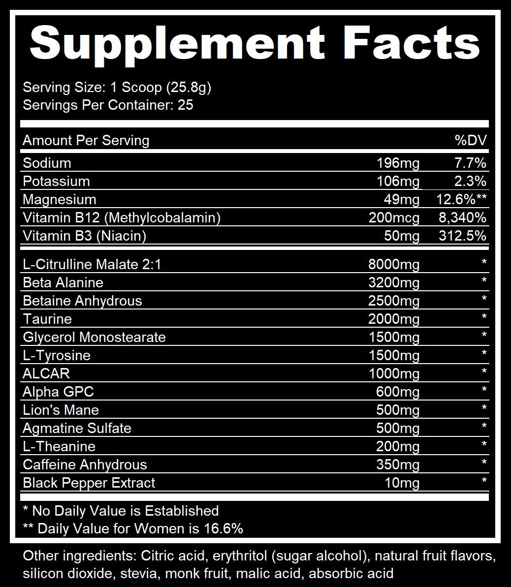 P3AK - High Performance Pre-Workout
