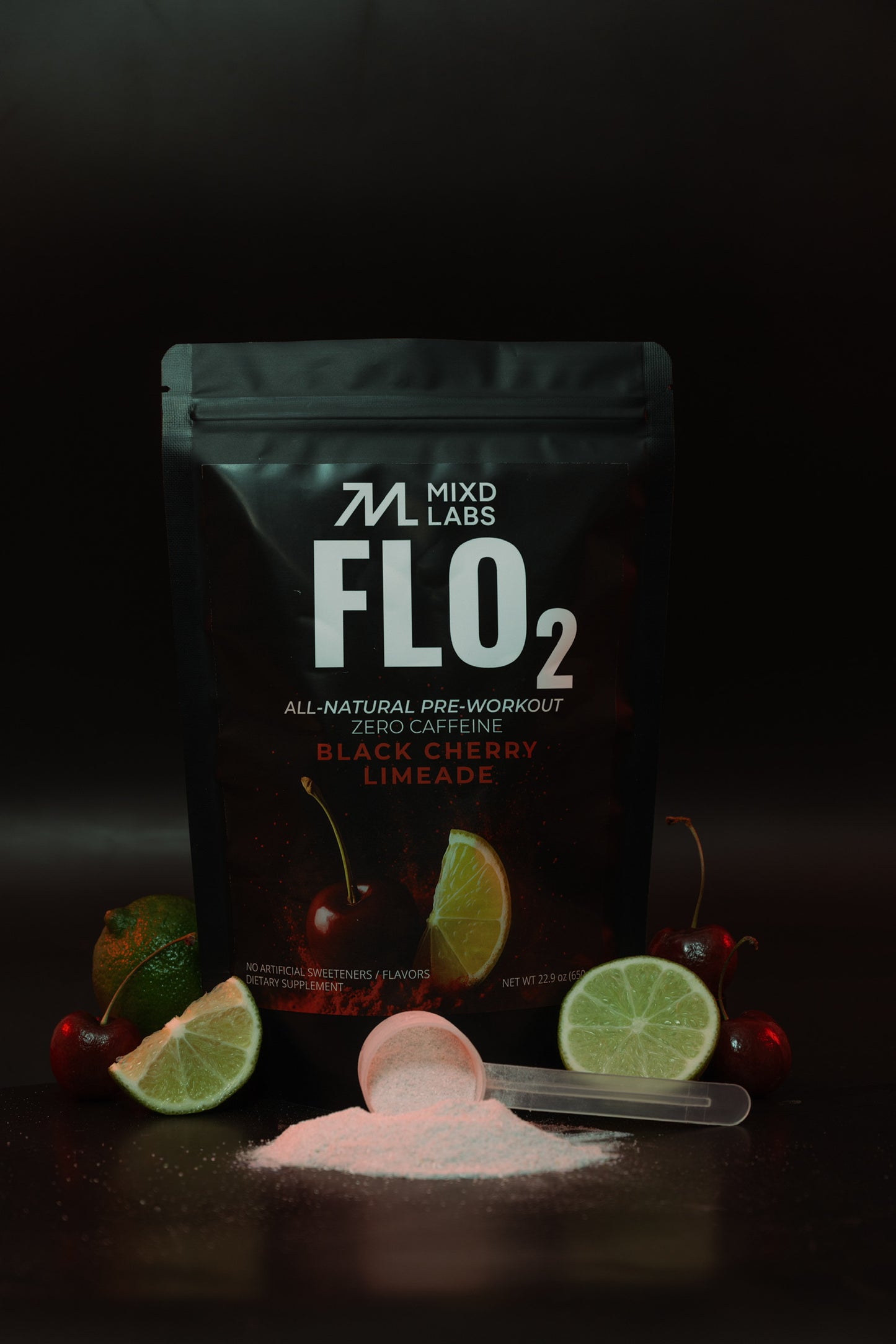 FLO2 - All-Natural Pre-Workout - High Performance Formula (Zero Caffeine)