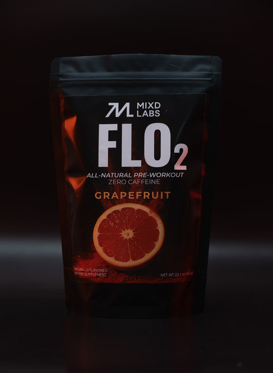 FLO2 - All-Natural Pre-Workout - High Performance Formula (Zero Caffeine)