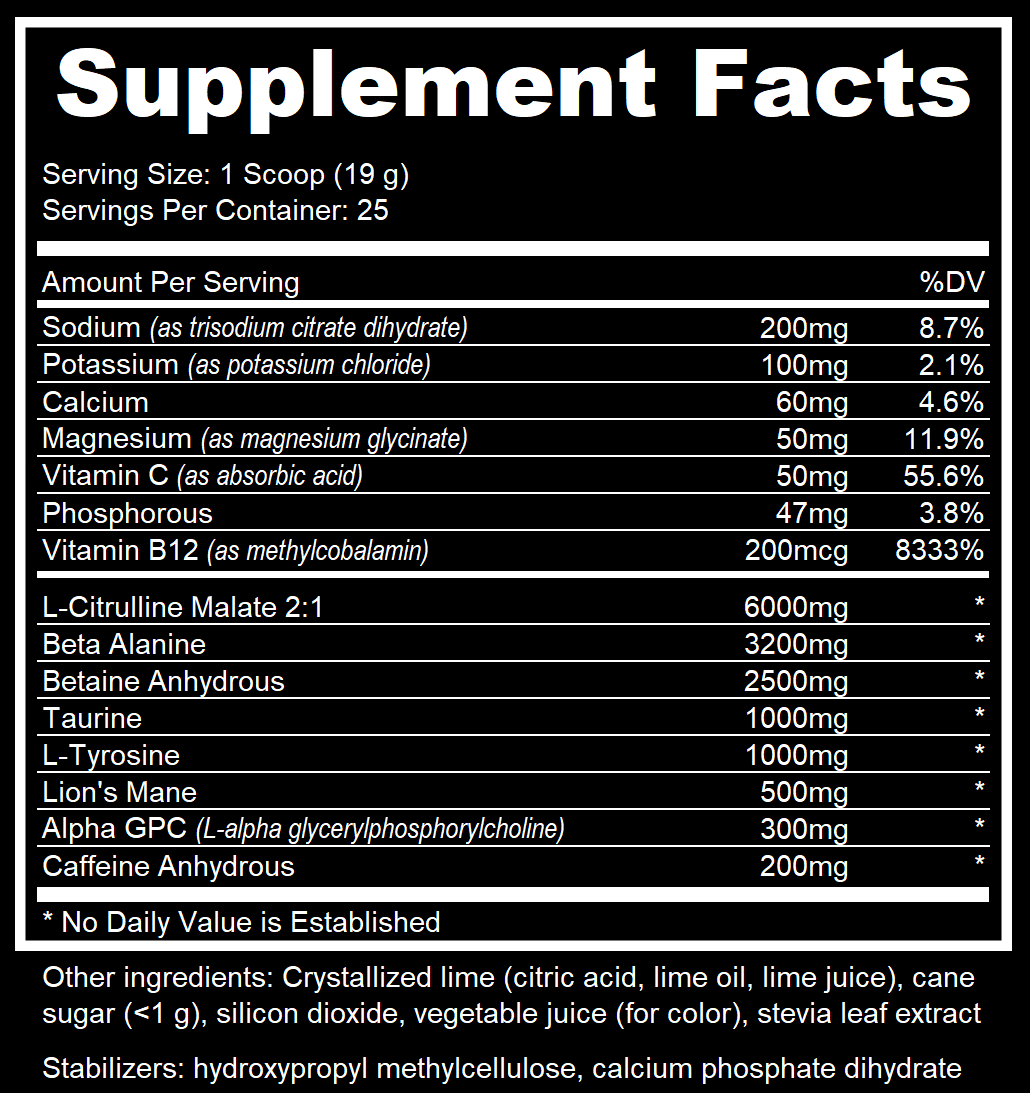 M1ND All-Natural Pre-Workout